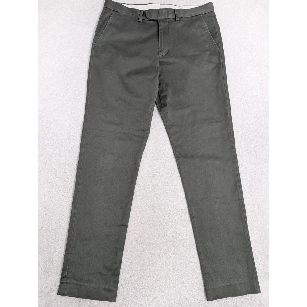 NEW!‎ J Crew Bowery Stretch Slim Fit Chinos Pants Light Green Mens 30x32